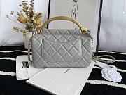 Chanel Craft Workshop Cowhide Gray Handbag  – 22 cm - 4