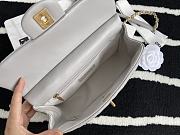 Chanel Craft Workshop Cowhide Gray Handbag  – 22 cm - 6