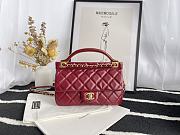 Chanel Craft Workshop Cowhide Burgundy Handbag  – 22 cm - 1