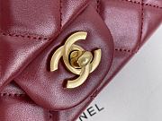 Chanel Craft Workshop Cowhide Burgundy Handbag  – 22 cm - 6