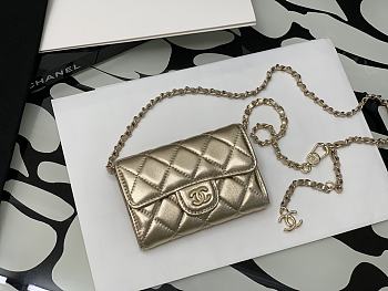 Chanel Waist Bag Lambskin With Light Gold Hardware – 11x2x7.5 cm