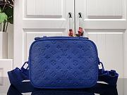 Louis Vuitton S Lock Embossed Taurillon Leather Blue Bag M58489 – 22x18x8cm  - 6