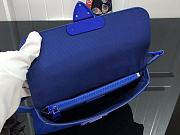 Louis Vuitton S Lock Sling Handbag Blue M58487 -  21x15x4cm - 2