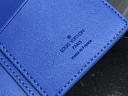 Louis Vuitton Brazza Wallet Blue Embossed Monogram - M80592 – 10 x 19 x 2 cm - 2
