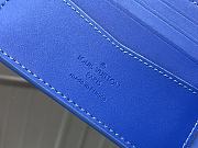 Louis Vuitton Slender Wallet Blue Embossed Monogram - M80590 – 11 x 8.5 x 2 cm - 2