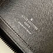 Louis Vuitton Zippy Wallet Damier Infini 3D Smooth Cowhide Black - N60442 – 10 x 20 x 2 cm  - 4