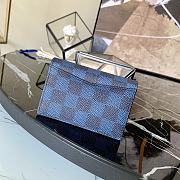 Louis Vuitton Bigge Men's Card Case Damier Graphite 3D Canvas Blue - N60441 – 8 x 11 x 1 cm  - 5