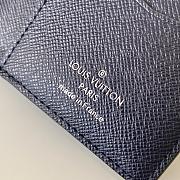 Louis Vuitton Bigge Men's Card Case Damier Graphite 3D Canvas Blue - N60441 – 8 x 11 x 1 cm  - 3