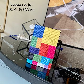 Louis Vuitton Grid Men's Card Bag Damier Graphite 3D leather - N60441 – 8 x 11 x 1 cm