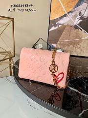 Louis Vuitton Pochette Coussin Monogram Chain Bag Pink  – M80834 – 20 X 14 X 8 Cm - 1