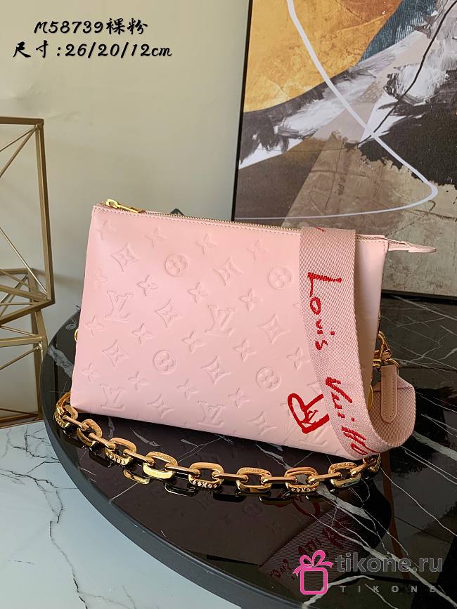 Louis Vuitton Pochette Vuittamins Capsule Monogram Chain Bag Sheepskin Pink  – M58739 – 26.0 x 20.0 x 12.0 cm - 1