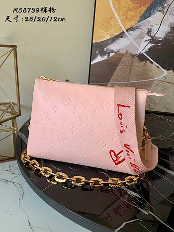 Louis Vuitton Pochette Vuittamins Capsule Monogram Chain Bag Sheepskin Pink  – M58739 – 26.0 x 20.0 x 12.0 cm