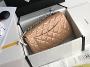 Chanel Quilted Patent Leather Classic New Mini Flap Bag Beige With Silver Hardware – 1116 – 20 cm - 4