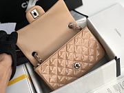 Chanel Quilted Patent Leather Classic New Mini Flap Bag Beige With Silver Hardware – 1116 – 20 cm - 3