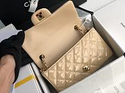 Chanel Quilted Patent Leather Classic New Mini Flap Bag Beige With Gold Hardware – 1116 – 20 cm - 5