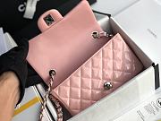 Chanel Quilted Patent Leather Classic New Mini Flap Bag Light Pink With Silver Hardware – 1116 – 20 cm - 3