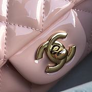 Chanel Quilted Patent Leather Classic New Mini Flap Bag Light Pink With Gold Hardware – 1116 – 20 cm - 6