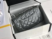 Chanel Quilted Patent Leather Classic New Mini Flap Bag Light Grey With Silver Hardware – 1116 – 20 cm - 4