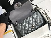 Chanel Quilted Patent Leather Classic New Mini Flap Bag Light Grey With Silver Hardware – 1116 – 20 cm - 3