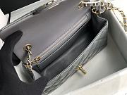 Chanel Quilted Patent Leather Classic New Mini Flap Bag Light Grey With Gold Hardware – 1116 – 20 cm - 6