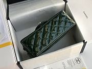 Chanel Quilted Patent Leather Classic New Mini Flap Bag Light Green With Silver Hardware – 1116 – 20 cm - 3