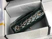 Chanel Quilted Patent Leather Classic New Mini Flap Bag Light Green With Gold Hardware – 1116 – 20 cm - 6