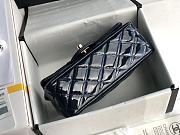 Chanel Quilted Patent Leather Classic New Mini Flap Bag Light Navy Blue With Gold Hardware – 1116 – 20 cm - 3