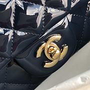 Chanel Quilted Patent Leather Classic New Mini Flap Bag Light Navy Blue With Gold Hardware – 1116 – 20 cm - 6