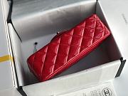 Chanel Quilted Patent Leather Classic New Mini Flap Bag Light Red With Silver Hardware – 1116 – 20 cm - 3