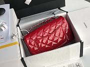 Chanel Quilted Patent Leather Classic New Mini Flap Bag Light Red With Silver Hardware – 1116 – 20 cm - 6