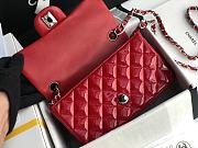 Chanel Quilted Patent Leather Classic New Mini Flap Bag Light Red With Silver Hardware – 1116 – 20 cm - 4