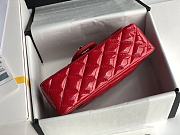 Chanel Quilted Patent Leather Classic New Mini Flap Bag Light Red With Gold Hardware – 1116 – 20 cm - 2