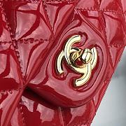 Chanel Quilted Patent Leather Classic New Mini Flap Bag Light Red With Gold Hardware – 1116 – 20 cm - 6