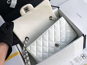 Chanel Quilted Patent Leather Classic New Mini Flap Bag White With Silver Hardware – 1116 – 20 cm - 6