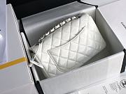 Chanel Quilted Patent Leather Classic New Mini Flap Bag White With Silver Hardware – 1116 – 20 cm - 3