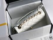 Chanel Quilted Patent Leather Classic New Mini Flap Bag White With Gold Hardware – 1116 – 20 cm - 5