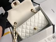 Chanel Quilted Patent Leather Classic New Mini Flap Bag White With Gold Hardware – 1116 – 20 cm - 4