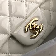 Chanel Quilted Patent Leather Classic New Mini Flap Bag White With Gold Hardware – 1116 – 20 cm - 3