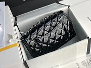 Chanel Quilted Patent Leather Classic New Mini Flap Bag Black With Silver Hardware – 1116 – 20 cm - 4