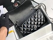 Chanel Quilted Patent Leather Classic New Mini Flap Bag Black With Silver Hardware – 1116 – 20 cm - 5