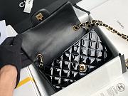 Chanel Quilted Patent Leather Classic New Mini Flap Bag Black With Gold Hardware – 1116 – 20 cm - 3