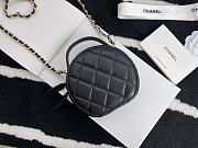 Chanel Round Classic Chain Clutch Black – 12 cm - 3