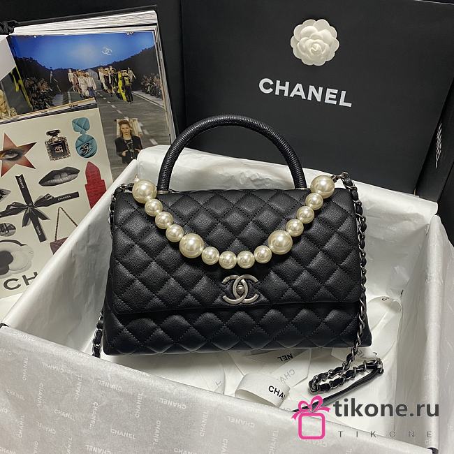 Chanel Coco Black Handle 92991 28cm 02 - TIKONE