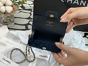 Chanel Mini Jewellery Velvet Box Deep Blue – 11x6.5x5 cm - 3