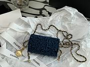 Chanel Mini Jewellery Velvet Box Deep Blue – 11x6.5x5 cm - 6