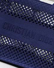 Christian Dior Mesh Book Tote Blue – 36.5x28x17.5 cm - 4