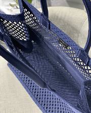 Christian Dior Mesh Book Tote Blue – 41.5 cm x 35 cm x 18 cm - 4