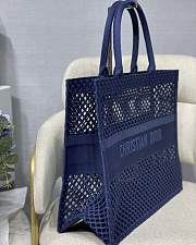 Christian Dior Mesh Book Tote Blue – 41.5 cm x 35 cm x 18 cm - 5