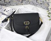 Dior Bobby Lychee Pattern Medium Black - 22x17x6cm - 1