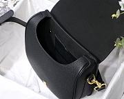 Dior Bobby Lychee Pattern Medium Black - 22x17x6cm - 6